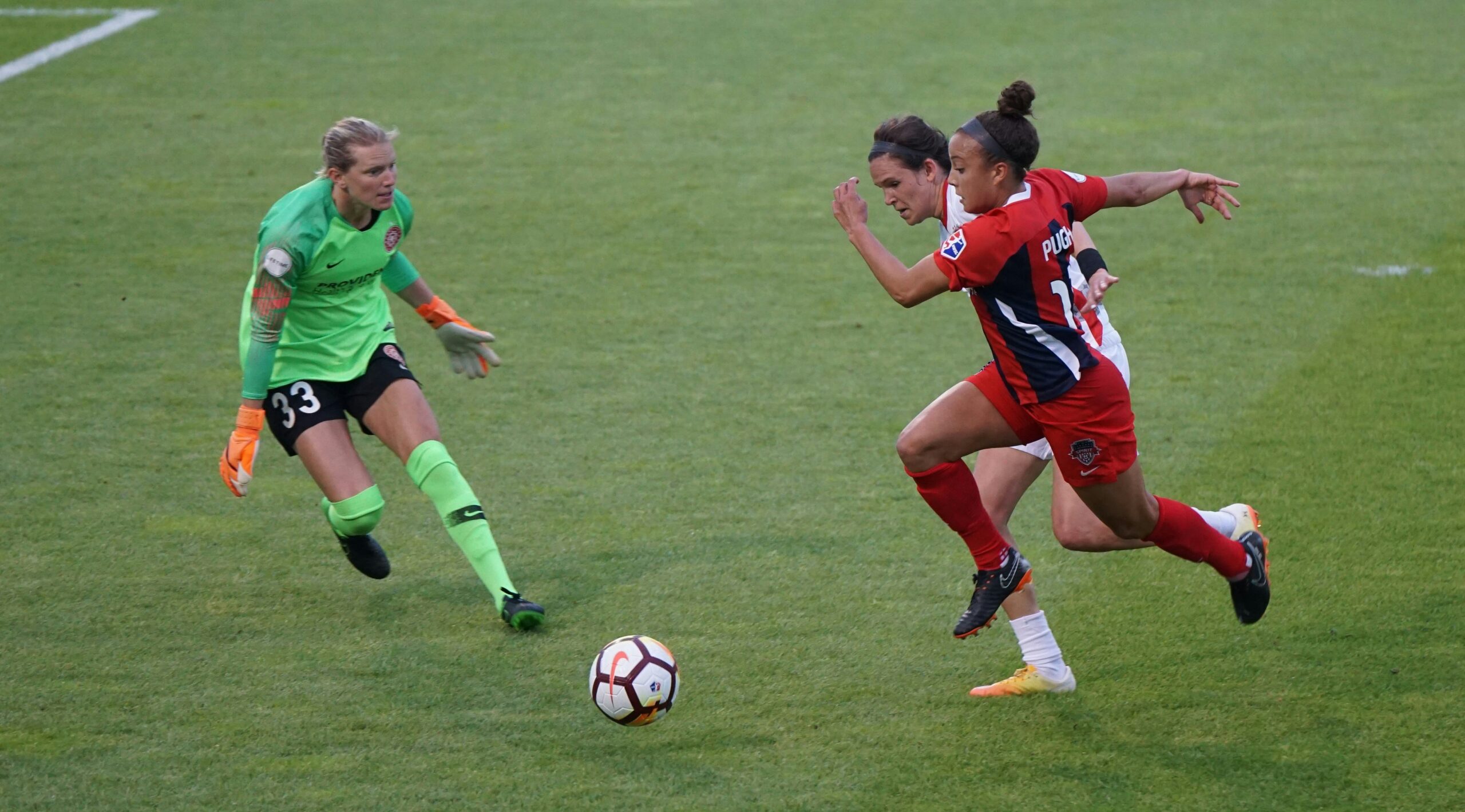 Women playing football